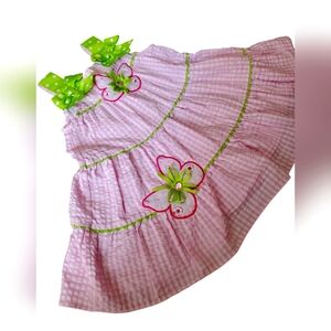 Rare Editions Pink Gingham 2T